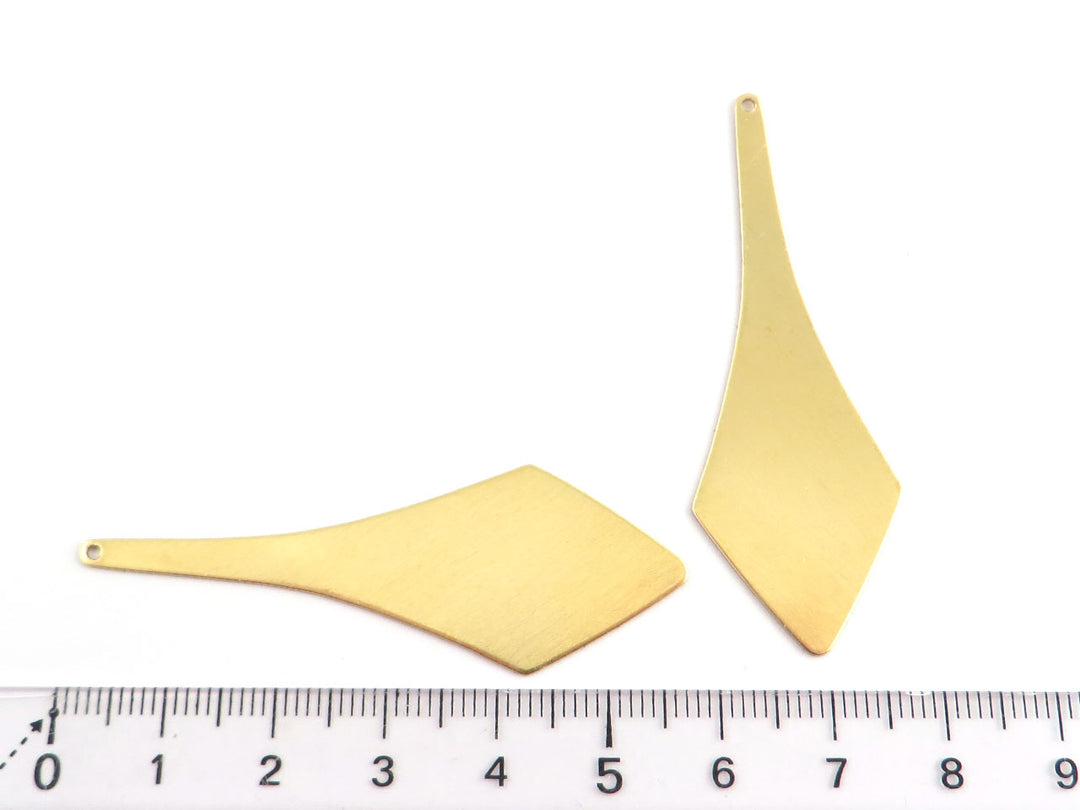 2x Breloque goutte losange pagaie (20mm x 57mm) PP-308
