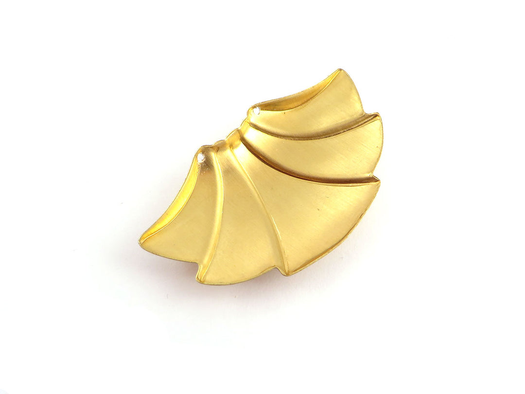 2x Connecteur éventail bombé Art Déco (22mm x 38mm) PV-124