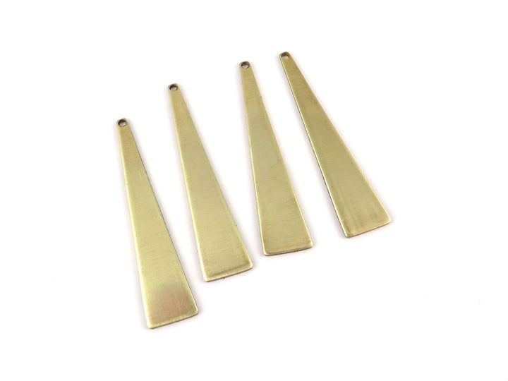 4x Breloque triangle allongé (43mm x 9mm) PP-035