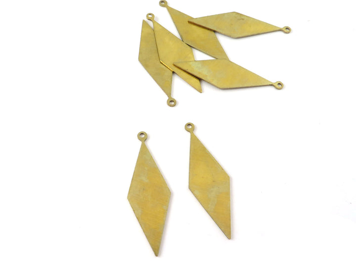 4x Breloque losange (40mm x 13mm) PP-018