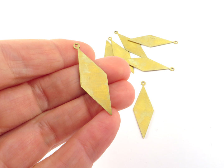 4x Breloque losange (40mm x 13mm) PP-018