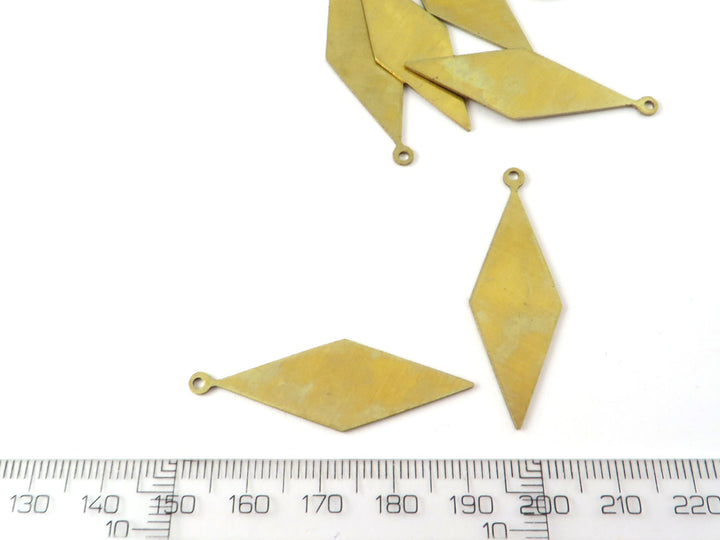 4x Breloque losange (40mm x 13mm) PP-018