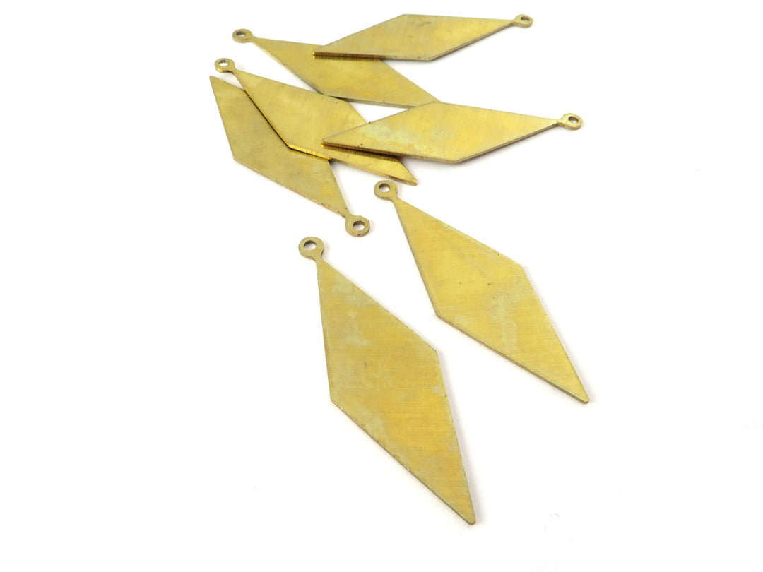 4x Breloque losange (40mm x 13mm) PP-018