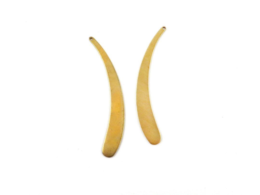 4x Breloque goutte courbée (51mm x 6mm) PP-047