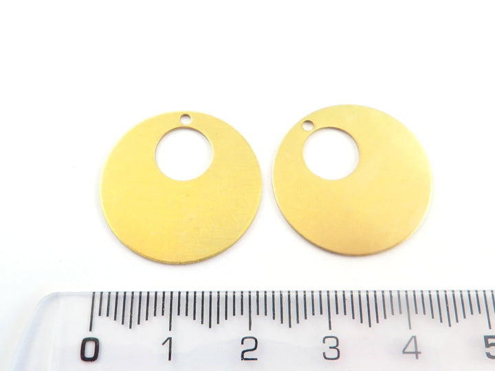 4x Breloque disque créole (22mm) PP-228