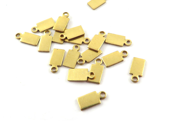 12x Breloque barre rectangle (4mm x 9mm) PP-299