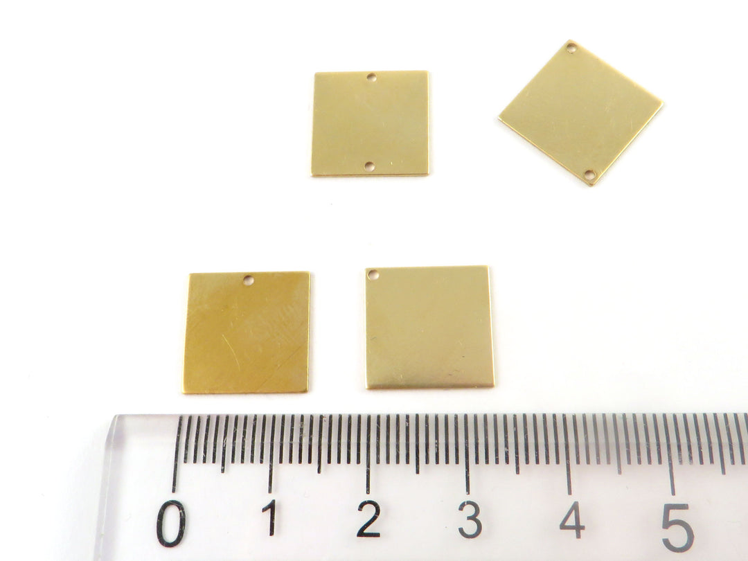 6x Breloque carré (13mm x 13mm) PP-361