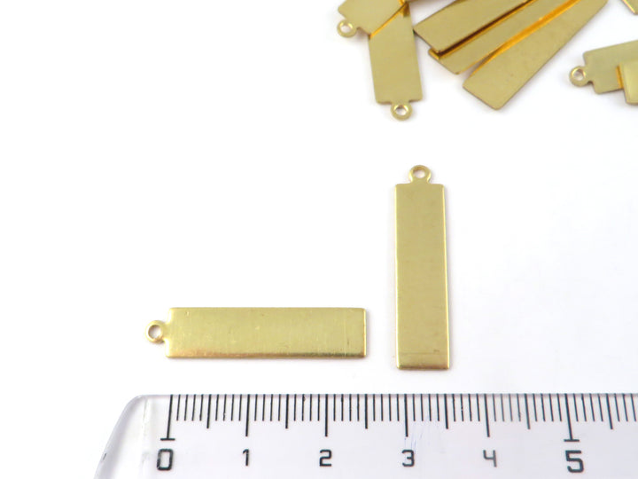 4x Breloque rectangle barre (29mm x 7mm) PP-386