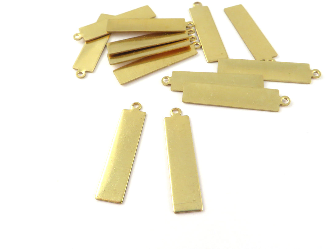 4x Breloque rectangle barre (29mm x 7mm) PP-386