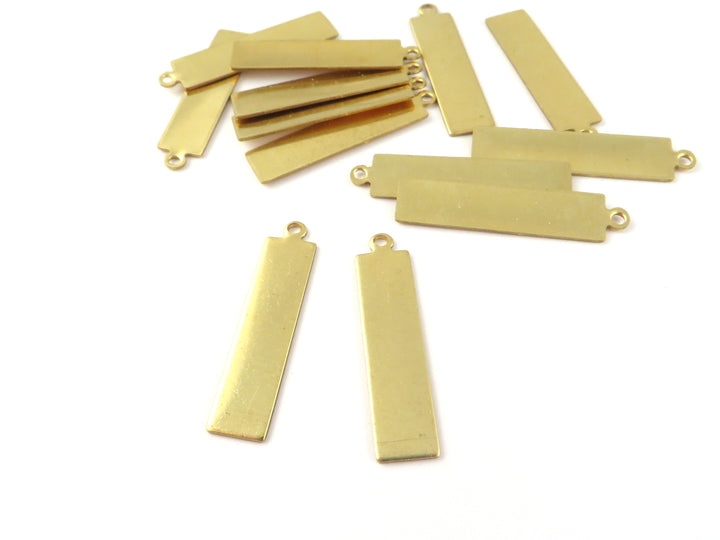 4x Breloque rectangle barre (29mm x 7mm) PP-386