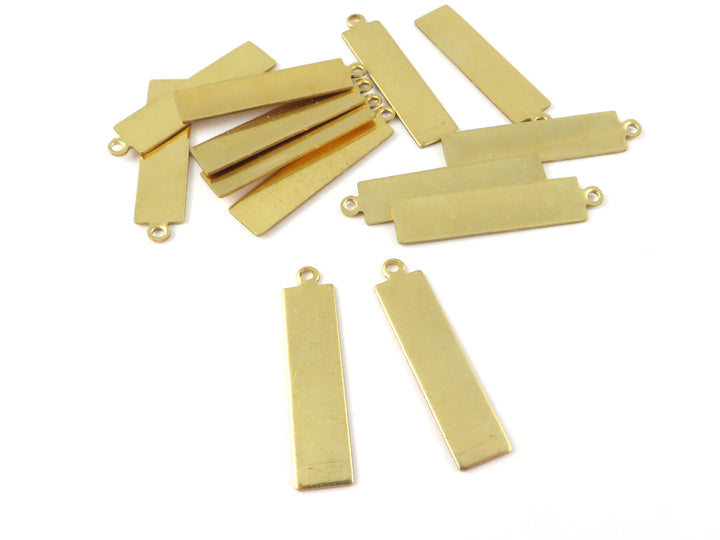 4x Breloque rectangle barre (29mm x 7mm) PP-386