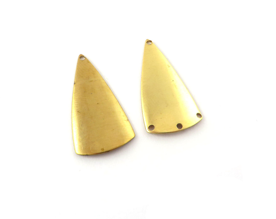 6x Breloque connecteur chandelier triangle bombé (29mm x 15mm) PV-074/PV-087