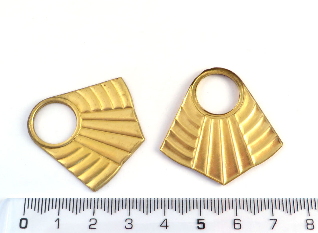 2x Pendentif losange bouclier ajouré (36mm x 36mm) PV-263