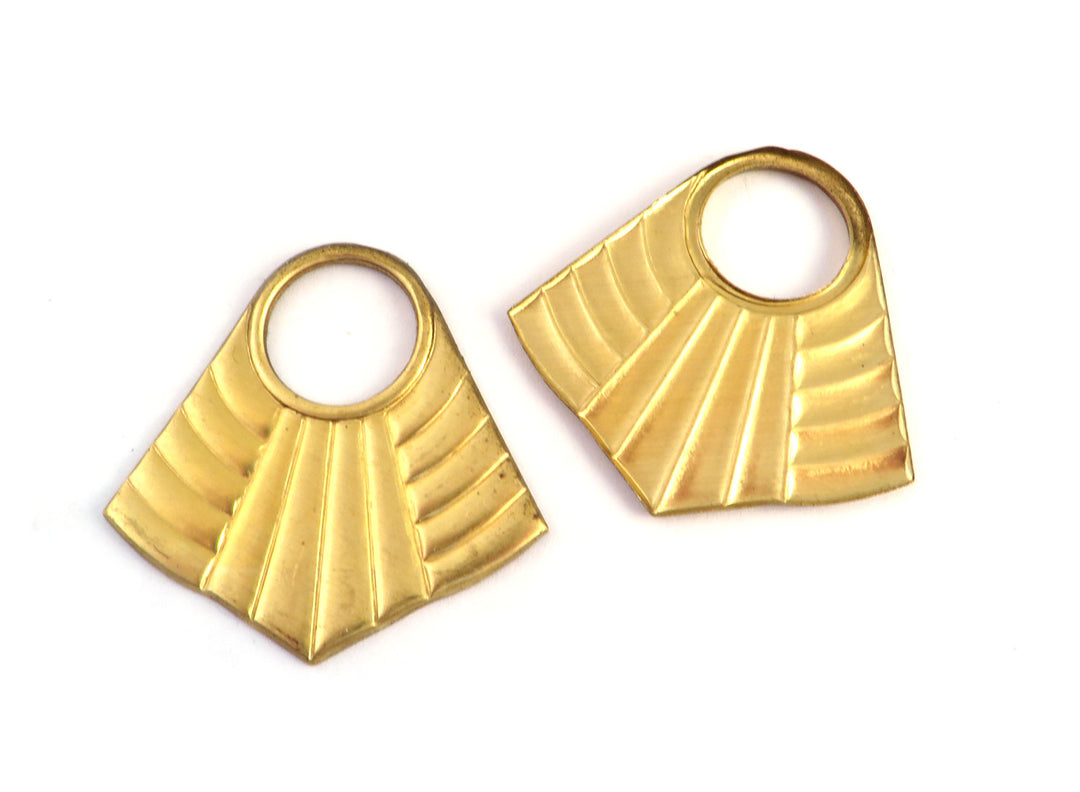 2x Pendentif losange bouclier ajouré (36mm x 36mm) PV-263