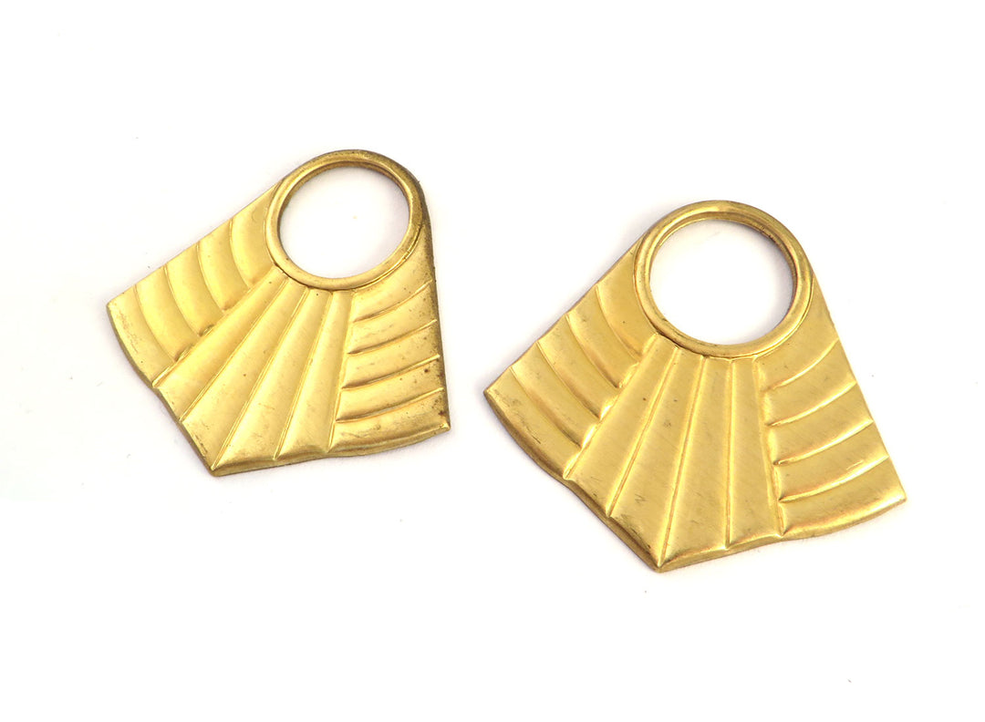 2x Pendentif losange bouclier ajouré (36mm x 36mm) PV-263