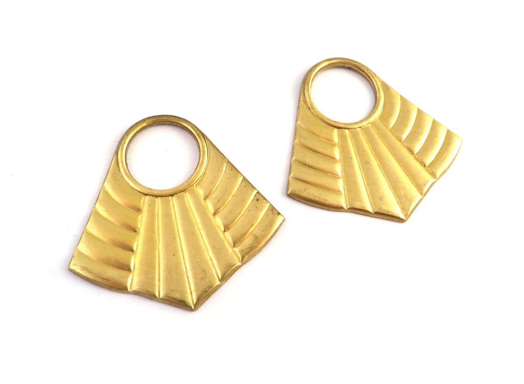 2x Pendentif losange bouclier ajouré (36mm x 36mm) PV-263