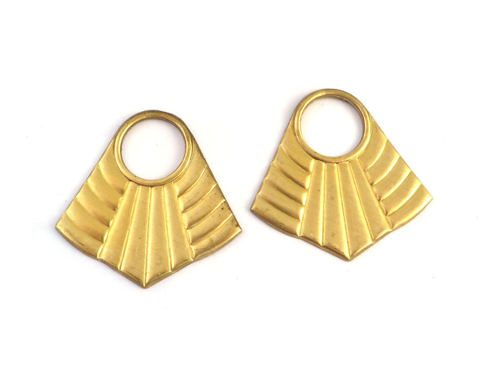 2x Pendentif losange bouclier ajouré (36mm x 36mm) PV-263