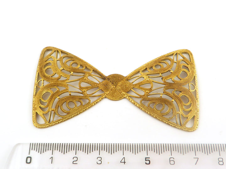 1x Estampe filigrane nœud papillon (75mm x 40mm) PV-296