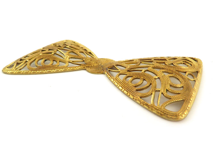 1x Estampe filigrane nœud papillon (75mm x 40mm) PV-296