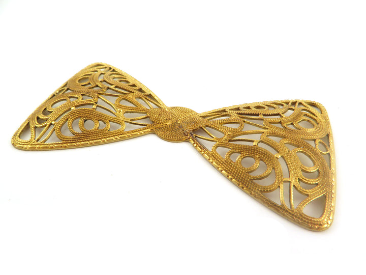 1x Estampe filigrane nœud papillon (75mm x 40mm) PV-296