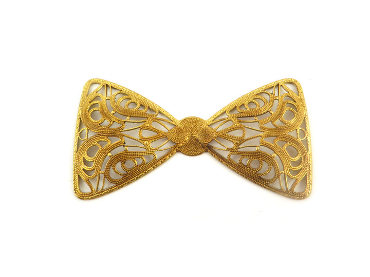 1x Estampe filigrane nœud papillon (75mm x 40mm) PV-296