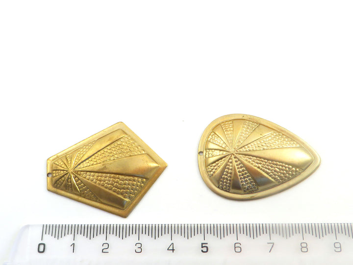 2x Pendentif goutte ou cravate (28mm x 40mm) PV-304/PV-305