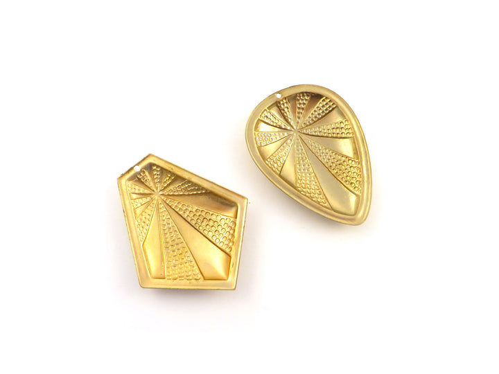 2x Pendentif goutte ou cravate (28mm x 40mm) PV-304/PV-305