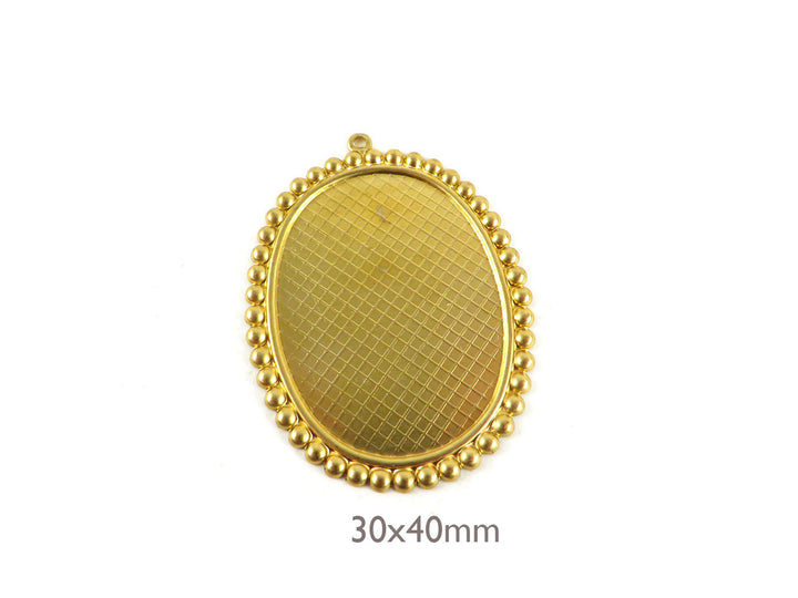 1x Pendentif support 30 x 40 mm (36mm x 24mm) M-023