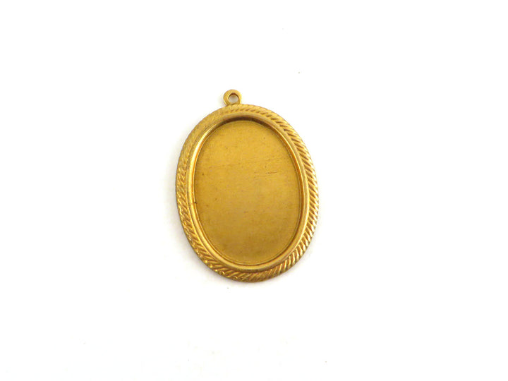 1x Breloque support cabochon 18 x 25 mm (34mm x 24mm) M-021