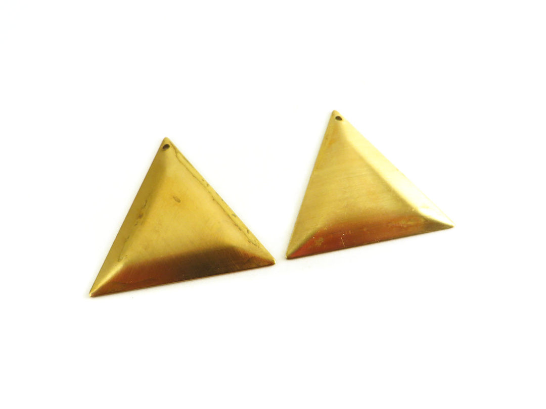 2x Pendentif triangle facette (36mm x 31mm) PV-017