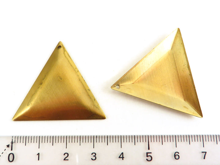 2x Pendentif triangle facette (36mm x 31mm) PV-017