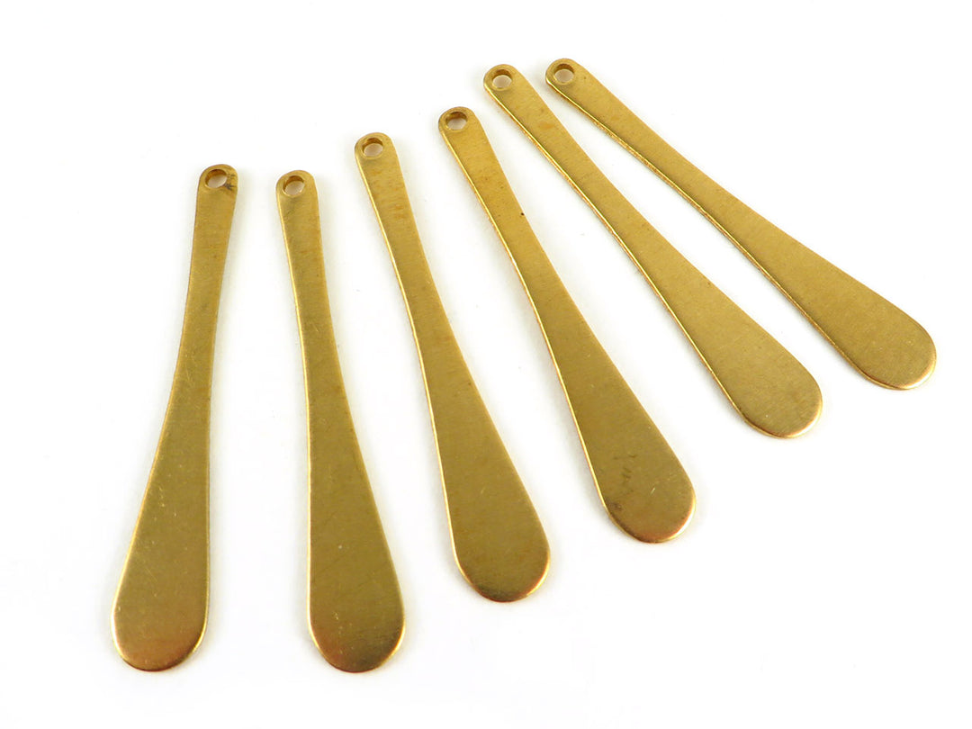 6x Breloque goutte pagaie (42mm x 7mm) PP-318