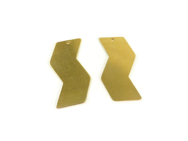 2x Breloque zigzag (33mm x 17mm) PP-087