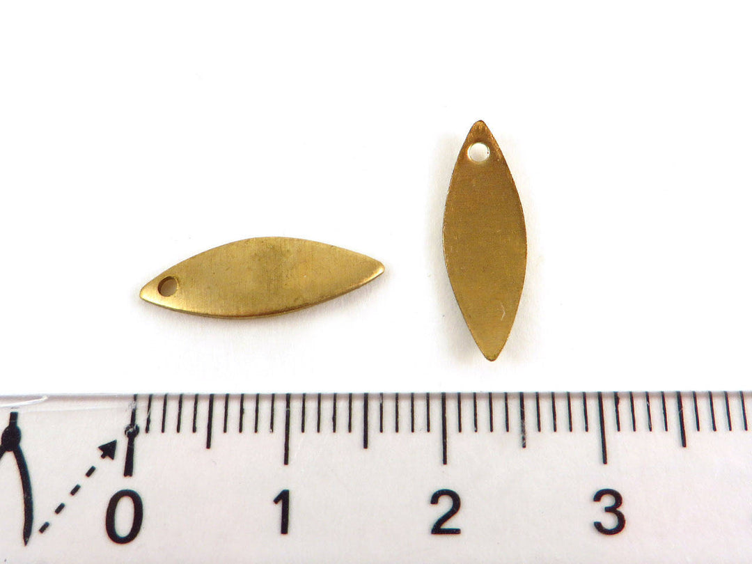 6x Breloque navette courbée (16mm x 6mm) PV-059