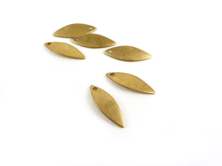 6x Breloque navette courbée (16mm x 6mm) PV-059