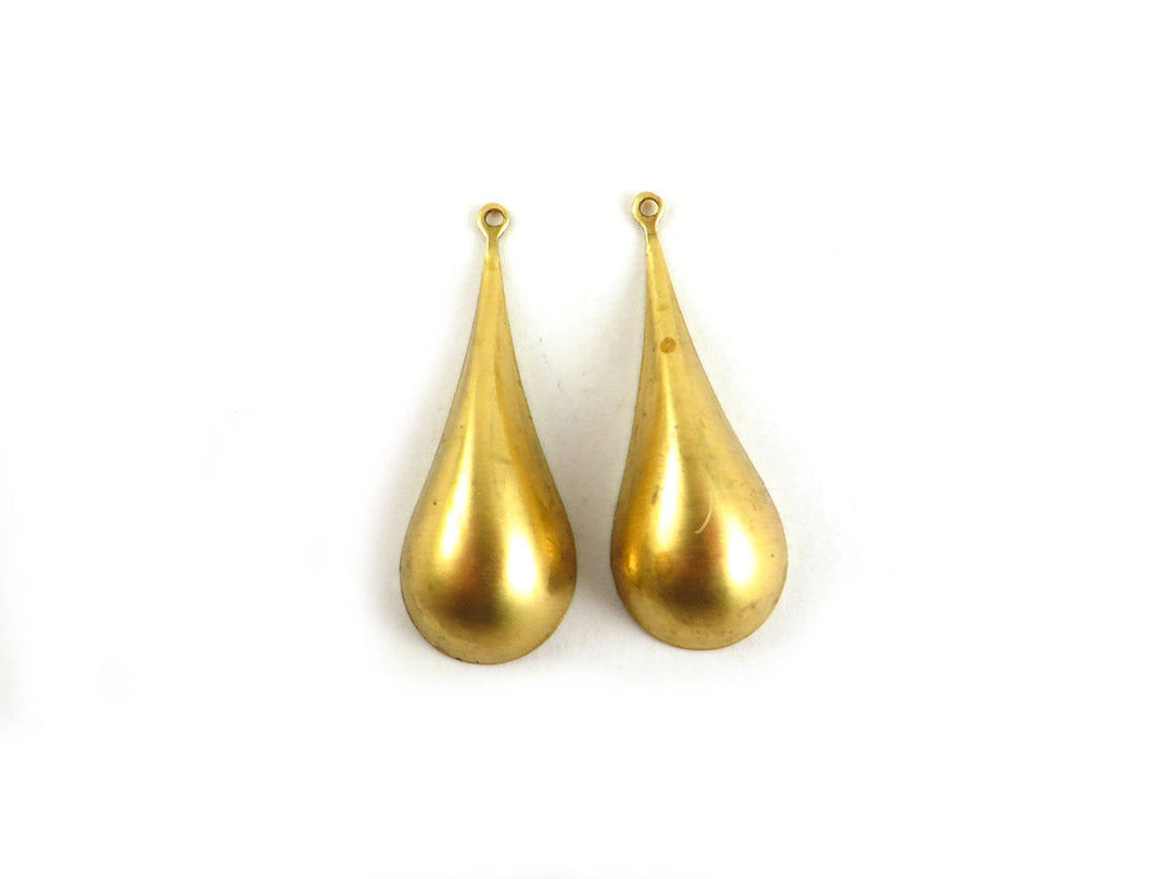 2x Breloque goutte bombée (35mm x 13mm) PV-014
