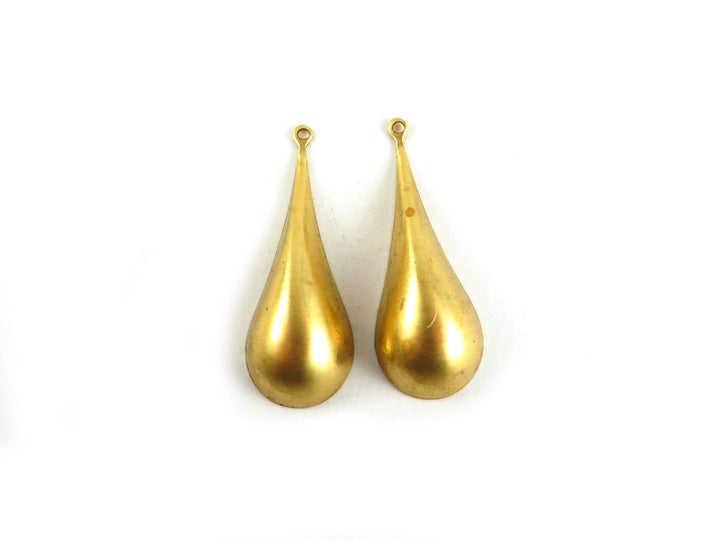 2x Breloque goutte bombée (35mm x 13mm) PV-014