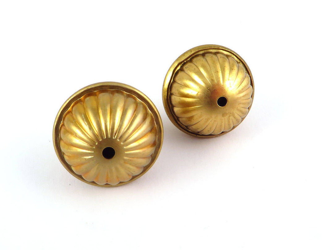 2x Grande perle ronde strié (20mm x 17mm) P-003