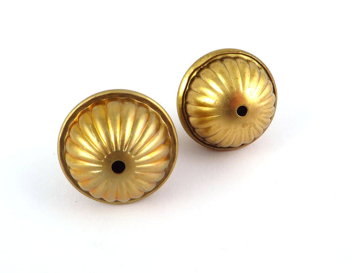 2x Grande perle ronde strié (20mm x 17mm) P-003