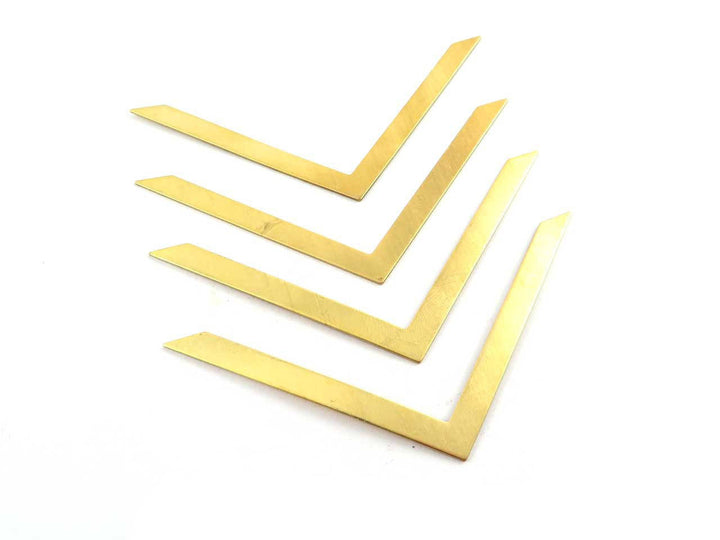 2x Estampe chevron sans trou (31mm x 75mm) PP-256