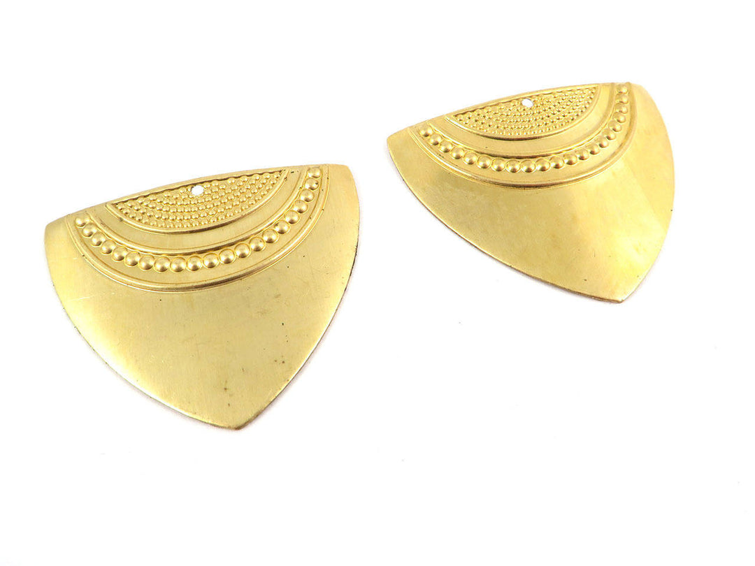 2x Pendentif triangle bouclier (35mm x 40mm) PV-126