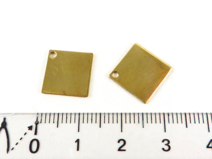 6x Breloque carré (12mm x 12mm) PP-098