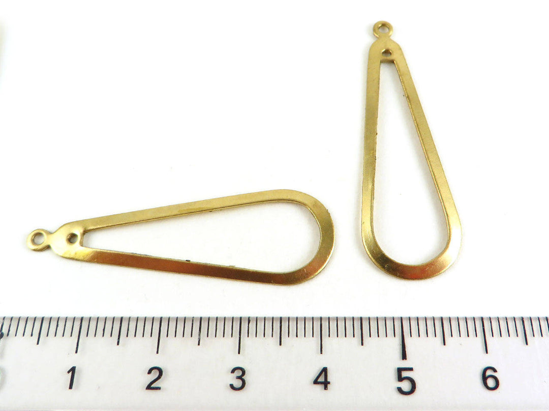 2x Breloque goutte évidé (41mm x 13mm) PP-230