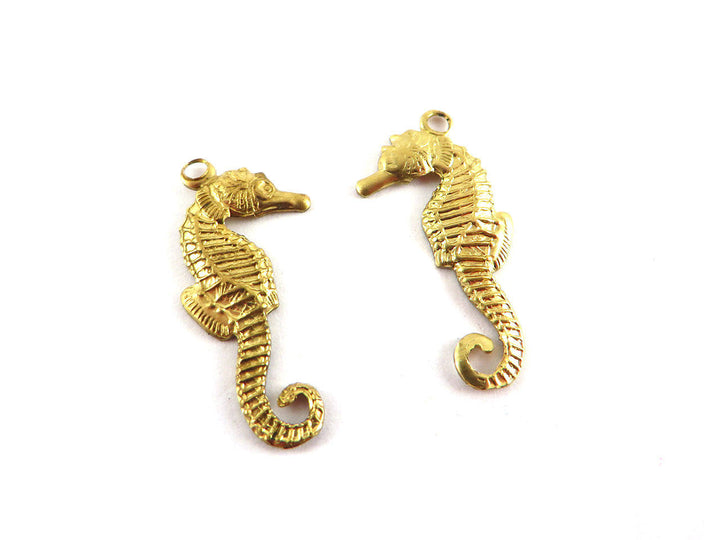 4x Breloque hippocampe (24mm x 11mm) CH-032