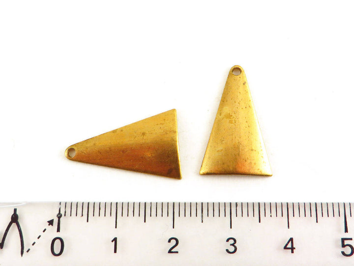 4x Breloque triangle bombé (20mm x 13mm) PV-022