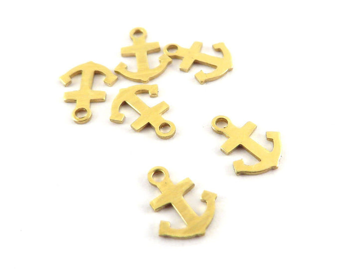 18x Breloque ancre marine (8mm x 6mm) CH-041