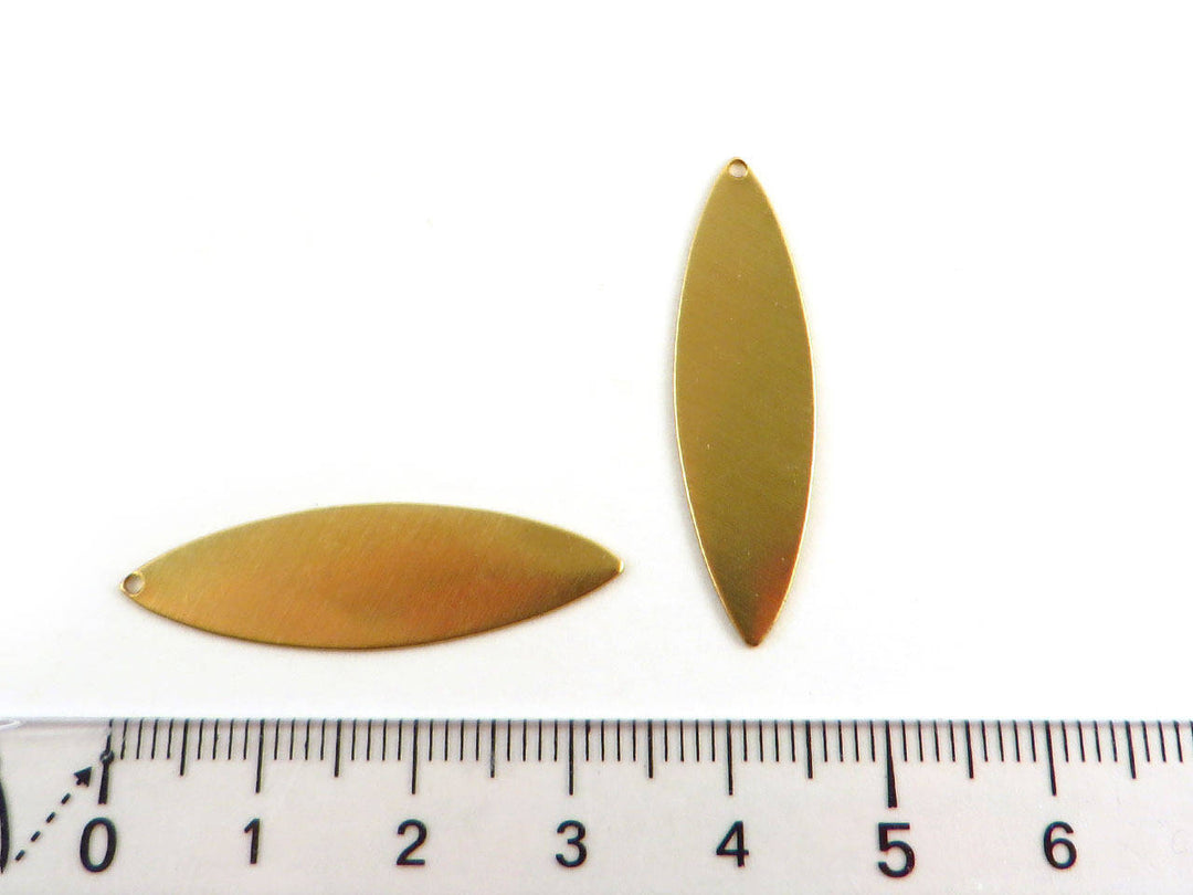 4x Breloque navette marquise (34mm x 9mm) PP-029