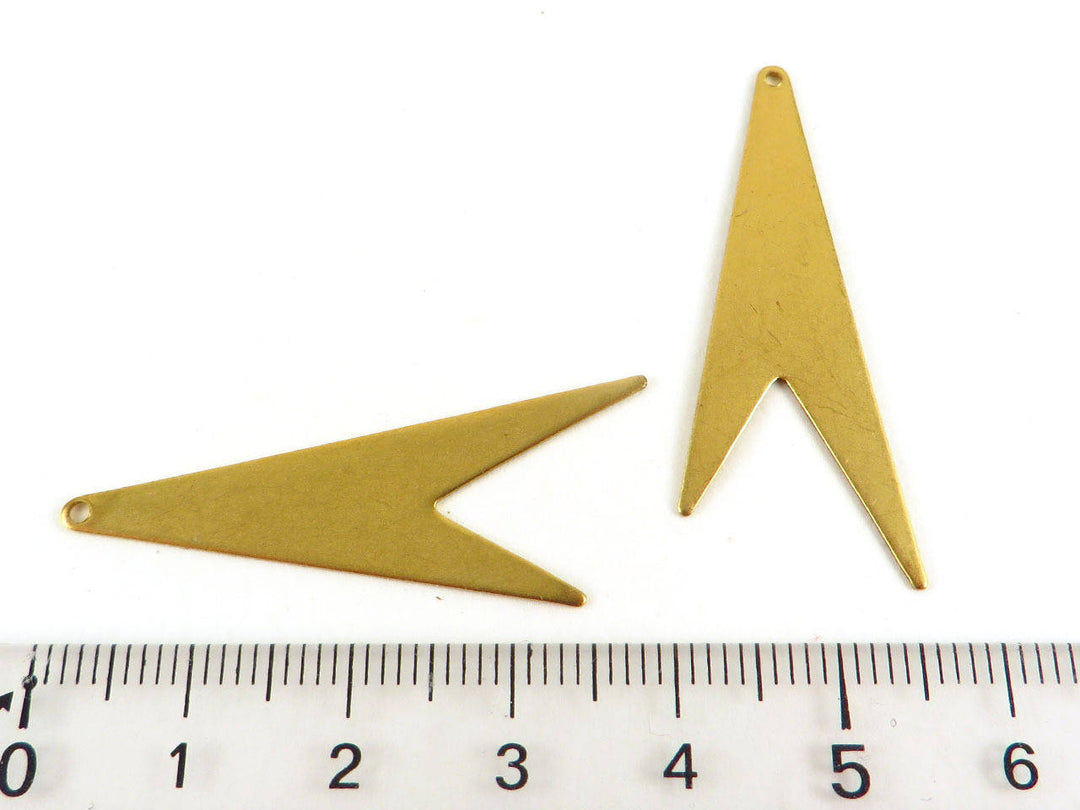 6x Breloque fanion (40mm x 16mm) PP-106