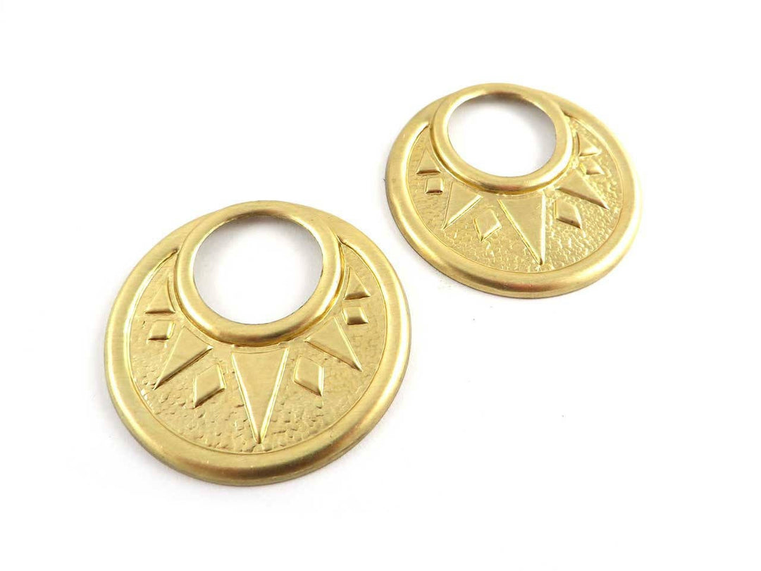2x Pendentif disque ajouré (35mm) PV-190