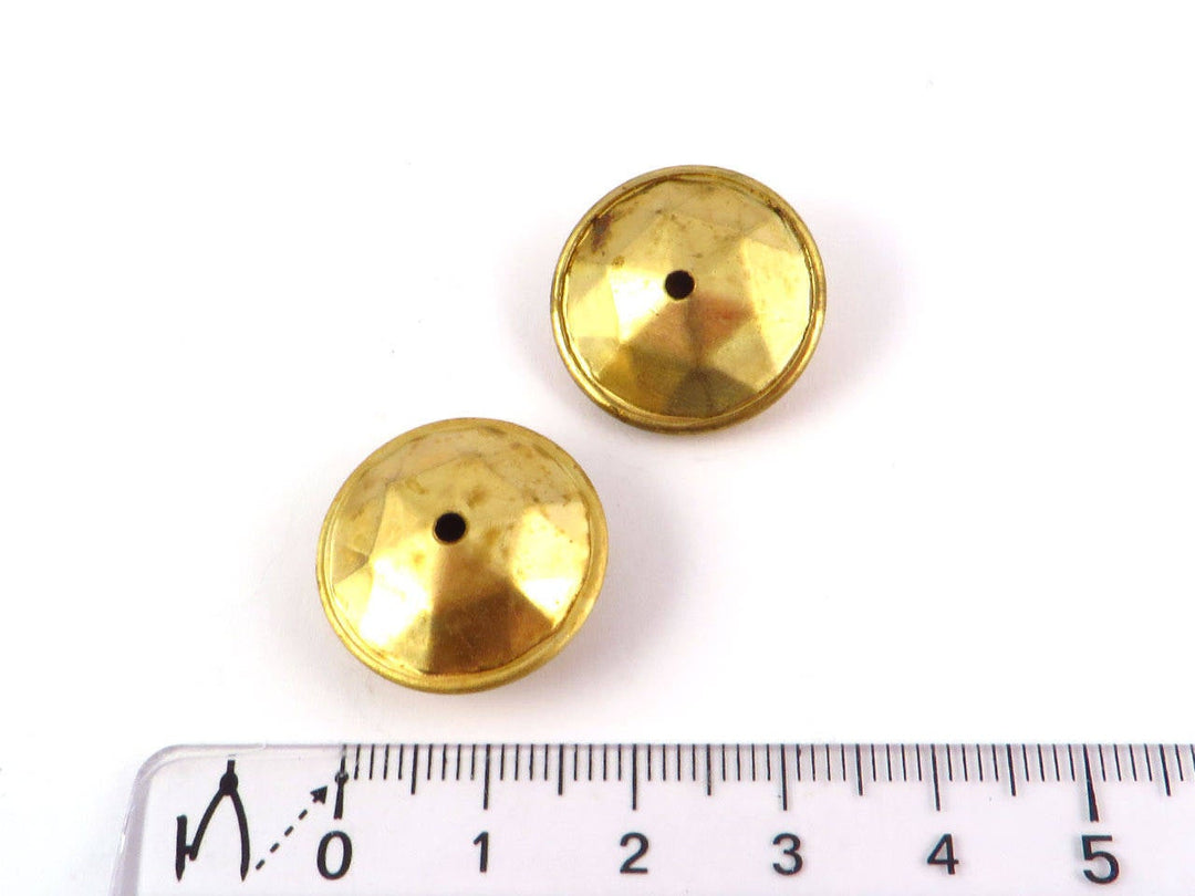 2x Grande perle toupie facette (20mm x 9mm) P-004